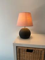 Aardewerken Schemerlamp met Roze Kap, Ophalen of Verzenden, Gebruikt, Minder dan 50 cm