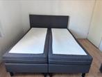 Boxspring Antraciet Grijs 160 200, Ophalen, Gebruikt, Tweepersoons, Grijs