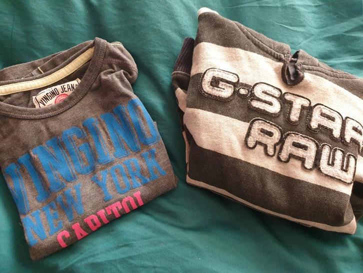 Vingino longsleeve Gstar hoodie 92, Kinderen en Baby's, Kinderkleding | Maat 92, Zo goed als nieuw, Jongen, Shirt of Longsleeve