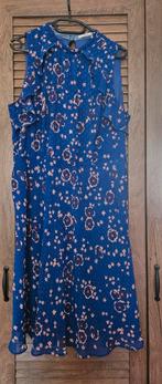 Blauwe jurk met oranje en witte bloemen, Kleding | Dames, Blauw, Maat 46/48 (XL) of groter, Ophalen of Verzenden, Steps
