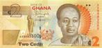 Ghana 2 Cedis 2013 Unc pn 37Ab, Postzegels en Munten, Bankbiljetten | Afrika, Ophalen of Verzenden, Overige landen, Los biljet