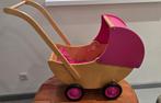Roze houten Poppenwagen Van Dijk Toys, Ophalen, Babypop