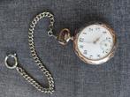 Oud zakhorloge,  met zilveren  ketting., Ophalen of Verzenden