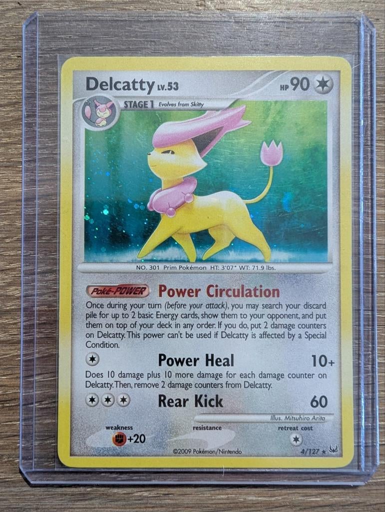 Delcatty uit Platinum 4/127, Ophalen of Verzenden, Zo goed als nieuw, Losse kaart, Foil