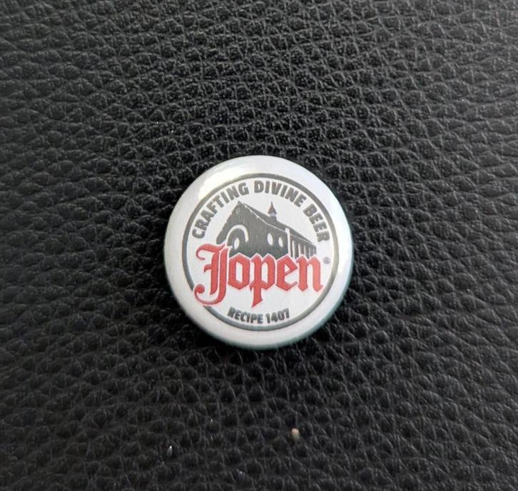 Brouwerij Jopen Bier button – 25mm button / speld / pin, Verzamelen, Biermerken, Nieuw, Overige typen, Overige merken, Verzenden