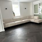 Hoekbank microleder beige, Huis en Inrichting, Banken | Complete zithoeken, Ophalen, Zo goed als nieuw