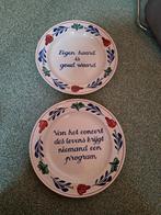 2 x spreukenbord boerenbont z.g.a.n., Ophalen of Verzenden, Zo goed als nieuw