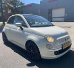 Fiat 500 1.4 16V 73KW C 2008 Parelmoer wit, Auto's, Fiat, Voorwielaandrijving, Zwart, 4 cilinders, 4 stoelen