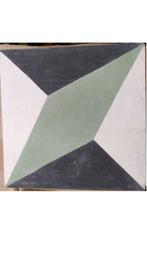 Portugese tegels, grafisch, groen, zwart, wit, 20x20 cm, 45, Ophalen, Zo goed als nieuw, 20 tot 40 cm, Minder dan 5 m²
