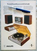 Vintage advertentie Philips Hi-Fi GP 412 GA 202 RH 790 N 440, 1960 tot 1980, Knipsel(s), Buitenland, Verzenden