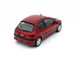 PEUGEOT 206 S16 ROOD 1999 SCHAAL 1/18 OTTO MOBILE OT1039, Verzenden, Nieuw, Auto, OttOMobile
