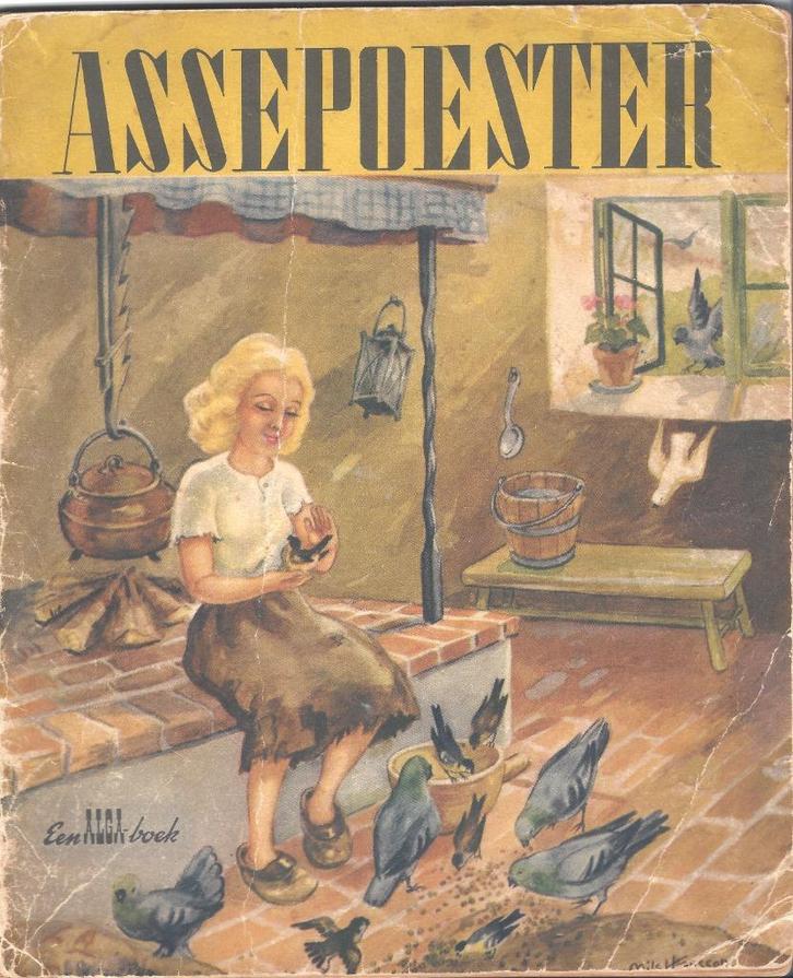 ASSEPOESTER- Gebr.Grimm/ Inga-Britt Allert- ALGA BOEK *1947*, Boeken, Sprookjes en Fabels, Gelezen, Ophalen of Verzenden