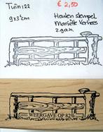Tuin 122 Houten stempel, Hobby en Vrije tijd, Stempelen, Ophalen of Verzenden, Zo goed als nieuw, Houten stempel