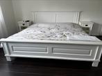 Tweepersoons  Cambridge Bed 200x200, Huis en Inrichting, Slaapkamer | Bedden, Ophalen, Overige materialen, Wit, Tweepersoons