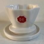 DE Vintage Douwe Egberts Filterkoffie Mocca Master w/Platter, Antiek en Kunst, Antiek | Servies los, Ophalen of Verzenden