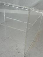 Vintage bijzettafel plexiglas side table jaren 80 tafel, Niet bekend, Ophalen, Niet bekend, Niet bekend