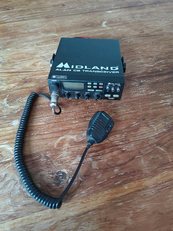 Midland Alan 48 Plus 27MC Bak - CB Radio, Telecommunicatie, Zenders en Ontvangers, Gebruikt, Zender en Ontvanger, Ophalen of Verzenden