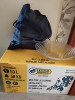 Verhuisdoos en tas vol spullen, Ophalen