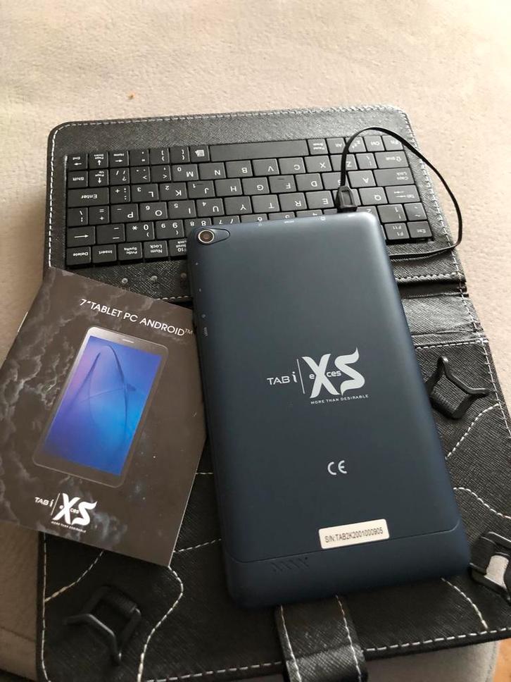Tabi XS 7" Tablet met Toetsenbord, Computers en Software, Android Tablets, Gebruikt, Wi-Fi, 7 inch of minder, 16 GB, Ophalen of Verzenden