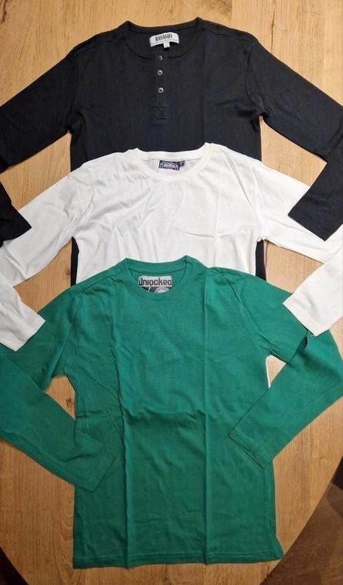 3 NIEUWE effen longsleeves, 152-158, Kinderen en Baby's, Kinderkleding | Maat 152, Nieuw, Jongen, Shirt of Longsleeve, Ophalen of Verzenden