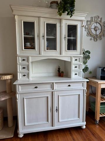 Buffetkast massief hout, wit beschikbaar voor biedingen