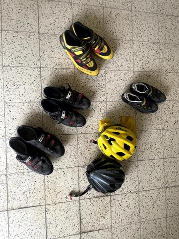 Sidi en North Wave Cross schoenen Met helm wielrennen beschikbaar voor biedingen