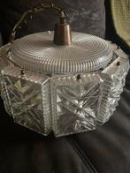 Vintage glazen hanglamp, Huis en Inrichting, Lampen | Hanglampen, Ophalen of Verzenden, Gebruikt, Glas, Minder dan 50 cm