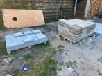 Gratis 30x30 tegels.  Deels nieuw, deels gebruikt, Tuin en Terras, Tegels en Klinkers, Ophalen, Beton, 10 m² of meer, Terrastegels
