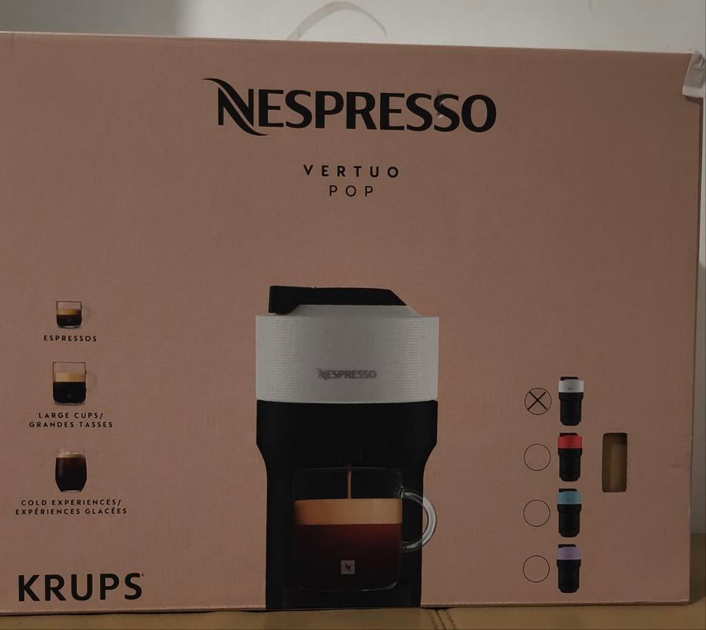 Koffiemachine Nespresso, Ophalen of Verzenden, 1 kopje, Koffiepads en cups, Afneembaar waterreservoir