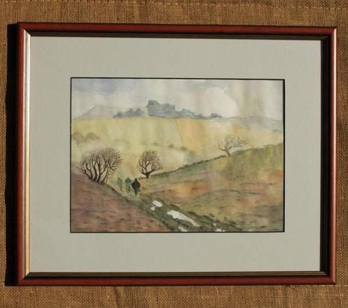 schilderij   landschap  Dartmoor 4, Antiek en Kunst, Kunst | Schilderijen | Klassiek, Ophalen of Verzenden