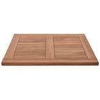 Teakhouten terras tafelblad rechthoek 70 x 60 cm - massief, Ophalen of Verzenden, Nieuw, Rechthoekig, Teakhout