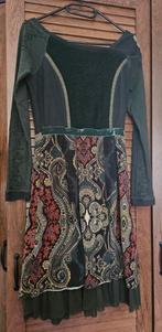 Mooie jurk - Maat M - Groen Paisley, Kleding | Dames, Maat 38/40 (M), Ophalen of Verzenden, Knielengte, Gedragen