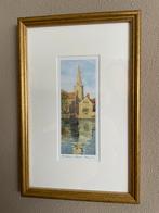 Ron Cosford Aquarel St Helen's Church Abingdon Ingelijst, Verzenden
