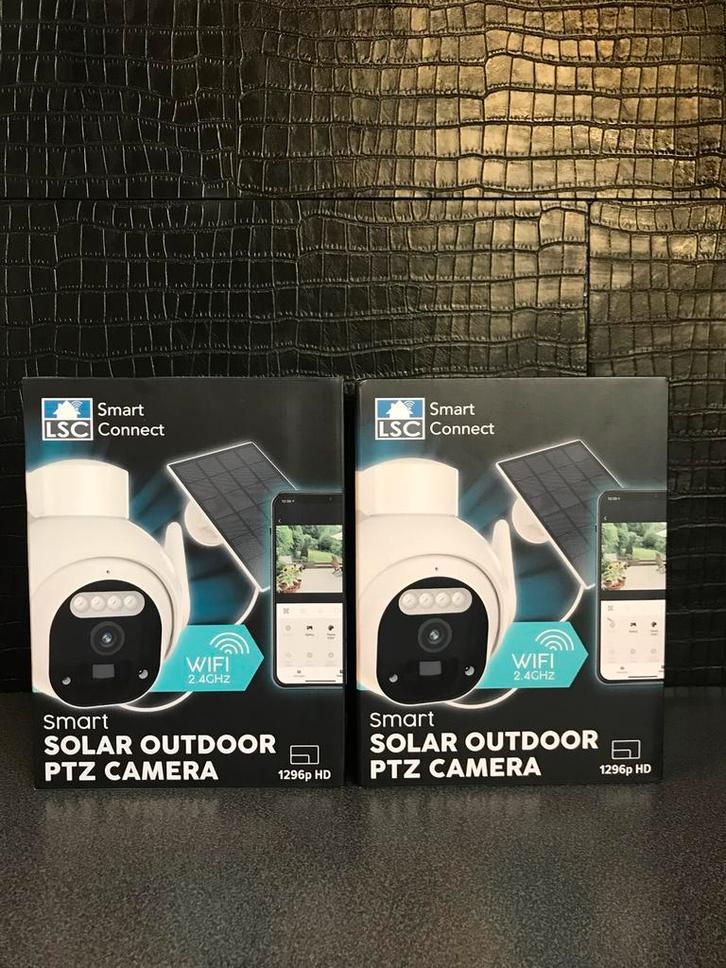 2x LSC Solar Smart Outdoor Camera - Nieuw in doos, Audio, Tv en Foto, Videobewaking, Nieuw, Buitencamera, Ophalen of Verzenden