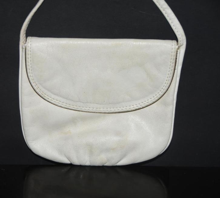 Leren Creation Gabrielle schoudertas + gouden rand avondtas, Sieraden, Tassen en Uiterlijk, Tassen | Schoudertassen, Gebruikt