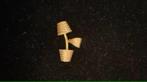 14k Gouden Dumbell Hanger 5,6gram (Nieuw) L3,5xB2cm, Nieuw, Goud, Ophalen of Verzenden, Overige voorstellingen