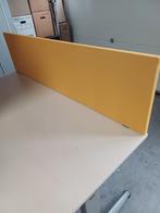 Bureau Scheidingswand Geel (7 stuks) 160x40, Ophalen, Gebruikt, Bureau