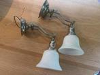 Vintage Wandlampen Set, Ophalen, Gebruikt, Glas