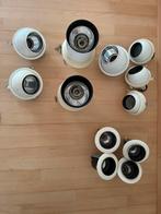 Vintage Evolux plafond spots, Huis en Inrichting, Ophalen, Overige materialen, Gebruikt, Inbouw