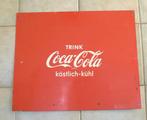coca cola metaal bord jaren 60, Ophalen of Verzenden, Gebruikt, Reclamebord