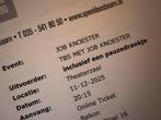 TBS met Job Knoester - 4 kaartjes voor theater, Tickets en Kaartjes, Drie personen of meer, December, Arrangement