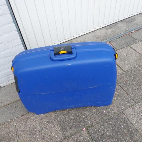 koffers hard kunststof blauw 2 stuks als nieuw, Sieraden, Tassen en Uiterlijk, Koffers, Zo goed als nieuw, Hard kunststof, 60 tot 70 cm