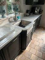 Handgemaakte keuken, Huis en Inrichting, Keuken | Complete keukens, Ophalen, Gebruikt, Zwart, Overige typen