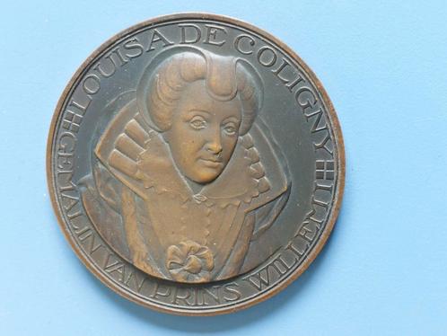 Penning Louisa de Colligny 1930, Postzegels en Munten, Penningen en Medailles, Brons, Nederland, Ophalen of Verzenden