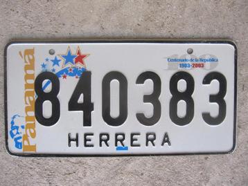 Panama nummerplaten kentekenplaten nummerplaat nummerbord  
