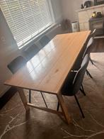Luxe Eettafel met 6 Stoelen, Huis en Inrichting, Tafels | Eettafels, Ophalen, 100 tot 150 cm, Eikenhout, Zo goed als nieuw