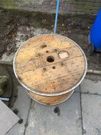 Oude houten kabelhaspel - Ø 67cm - Salontafel idee, Ophalen, Gebruikt, Overige typen, 50 mm of meer