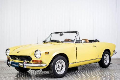 Fiat 124 Spider 1800 (bj 1973), Auto's, Fiat, Bedrijf, Te koop, 124 Spider, Lederen bekleding, Lichtmetalen velgen, Open dak, Benzine