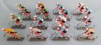 Oude speelgoed miniatuur wielrenners/coureurs Set, Ophalen of Verzenden