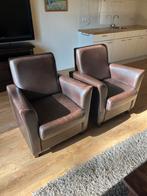 Mooie Leren Stoelen Set, Ophalen, Gebruikt, Minder dan 75 cm, Leer